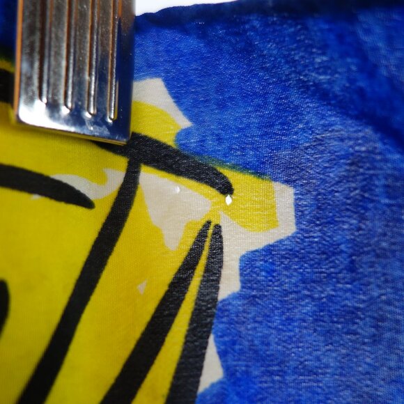 Vintage Escada News From The Tiger Print 100% Silk Scarf, Missing Label Tag - Picture 3 of 16